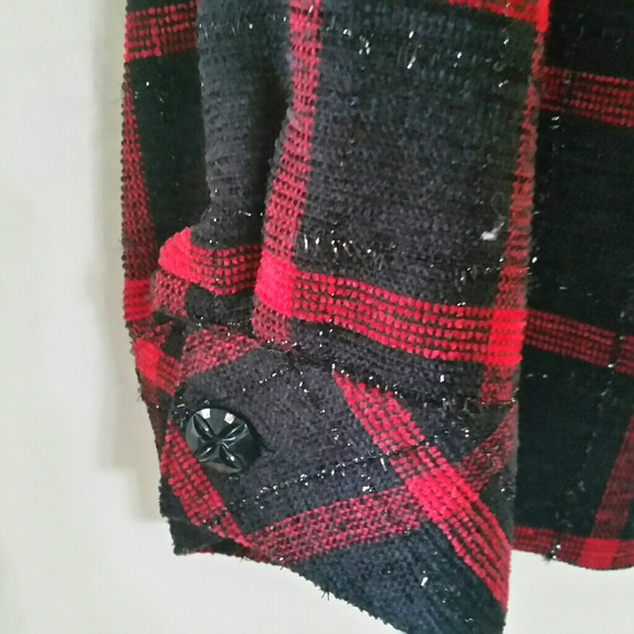 ♡♡ EUC Allison Daley Plaid Shirt Jacket ♡♡ - Picture 4 of 8